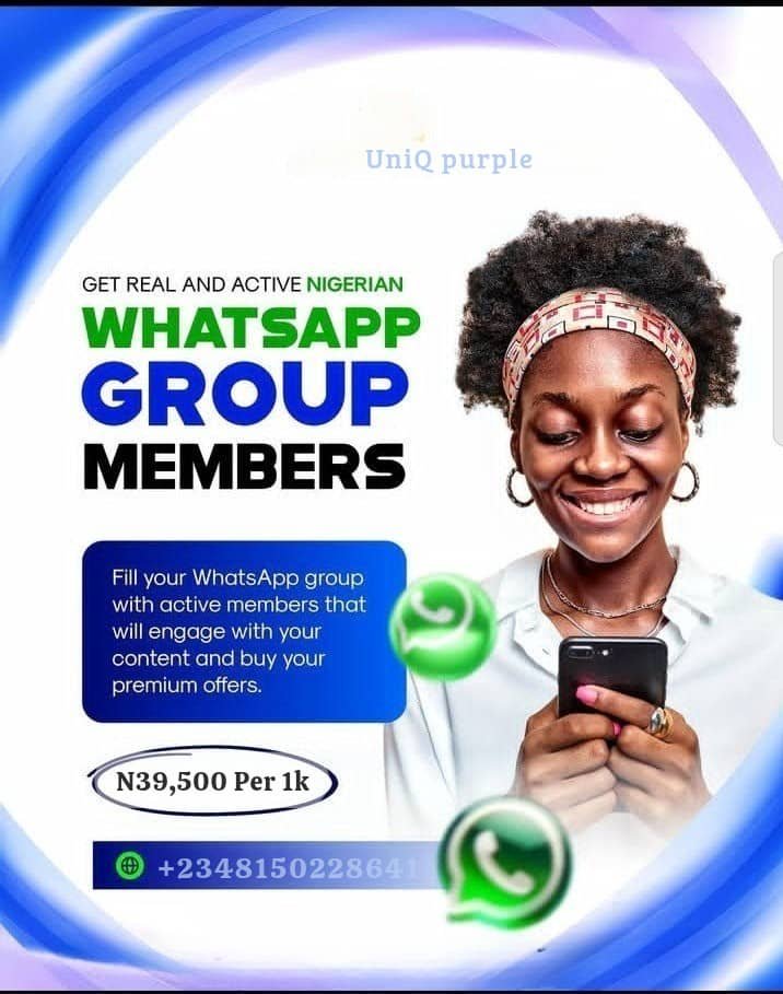 Active Nigerian WhatsApp, Telegram Group Members (100% Verified)